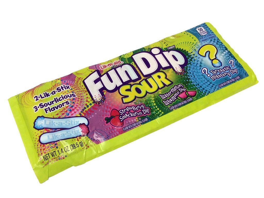Fun Dip Sour Power and Candy Sticks