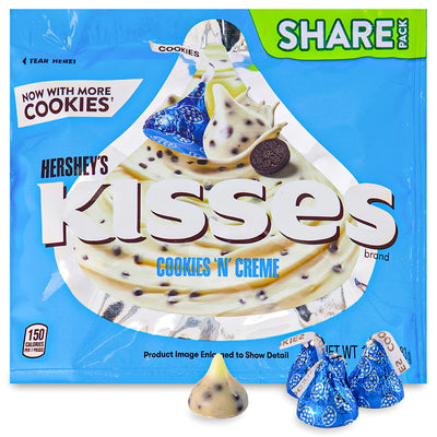 Hershey's Cookies 'N' Creme Kisses , Individually Wrapped