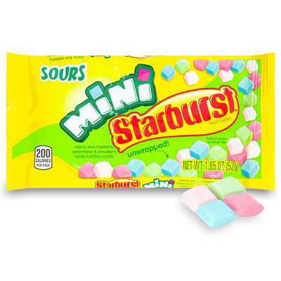 Starburst Minis Sours Unwrapped Fruit Chews