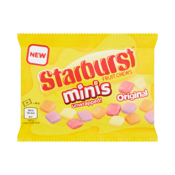 Starburst Minis Original Fruit Chews 45g bags