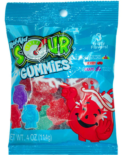 Kool-Aid Sour Gummies Candy in 3 Fruity Flavors