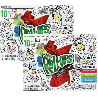 Fruit Roll-Ups Fruit Flavored Snacks, Strawberry - Tattoo's