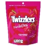 Twizzlers Filled Bites Strawberry Flavored Chewy Candy, Low Fat
