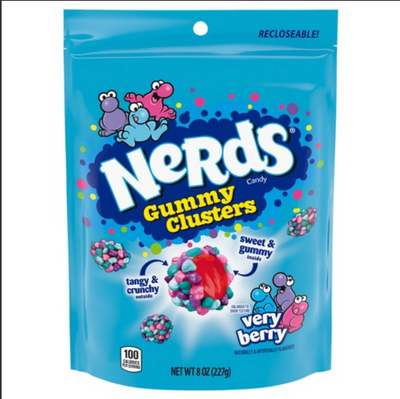 Nerds Gummy Clusters, Very Berry - 227g