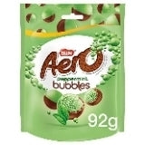 Original Aero Bubbles Peppermint Pouch Imported From The UK England British Chocolate Nestle Aero Bubbles Peppermint 102g